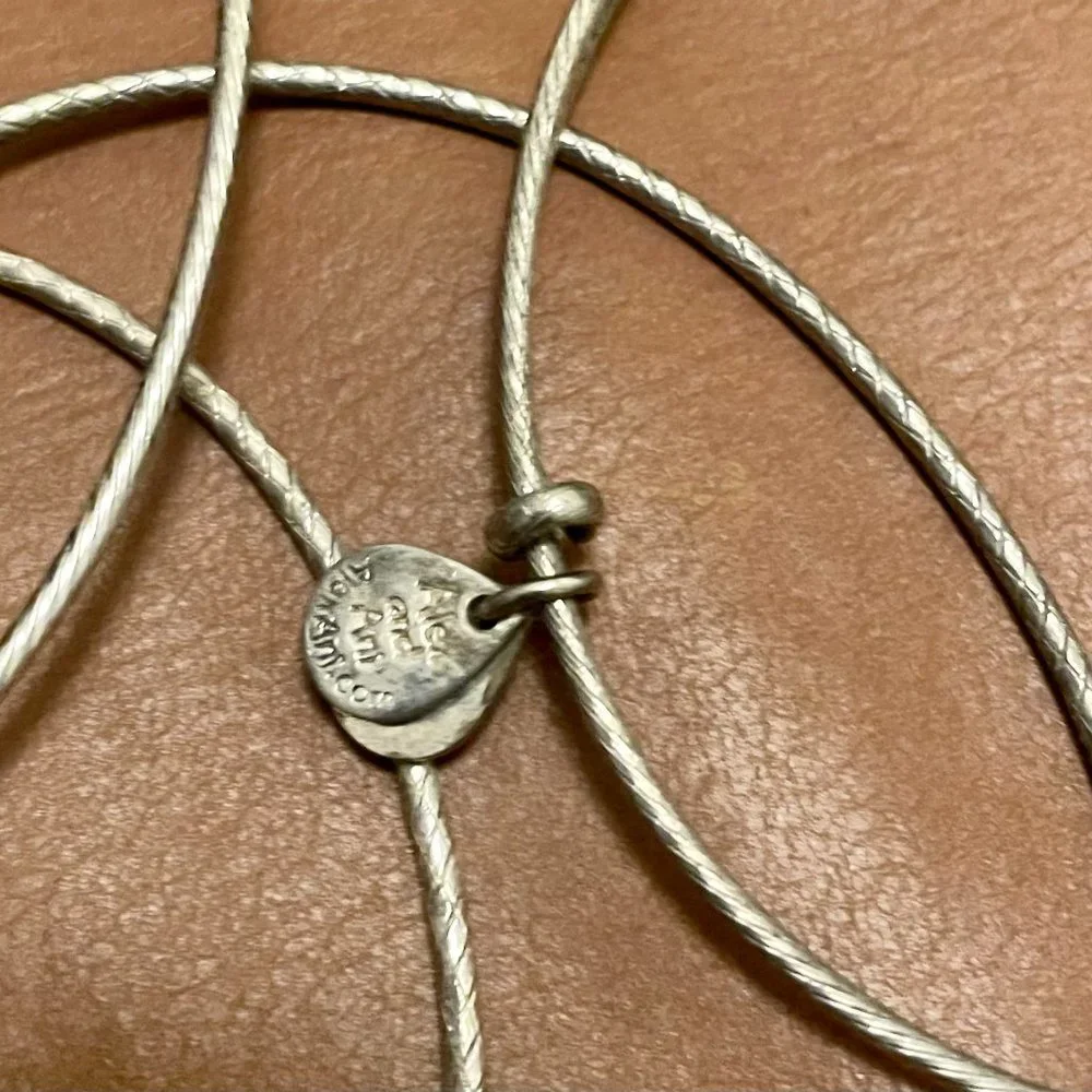 ALEX AND ANI ADJUSTABLE SILVERTONE BANGLE SET